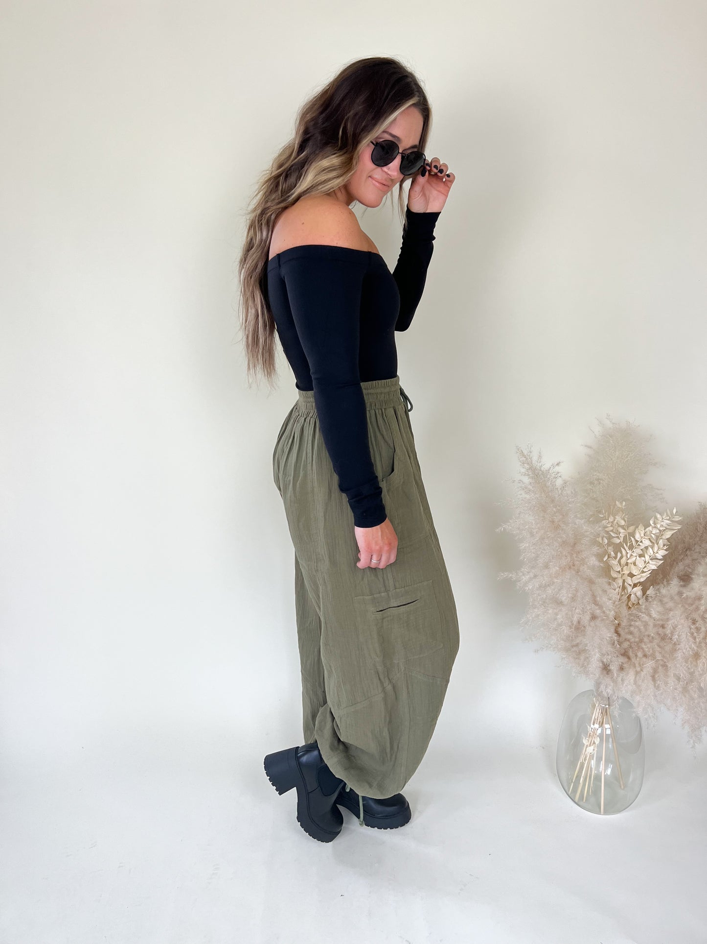 Syracuse Boho Pants | Olive