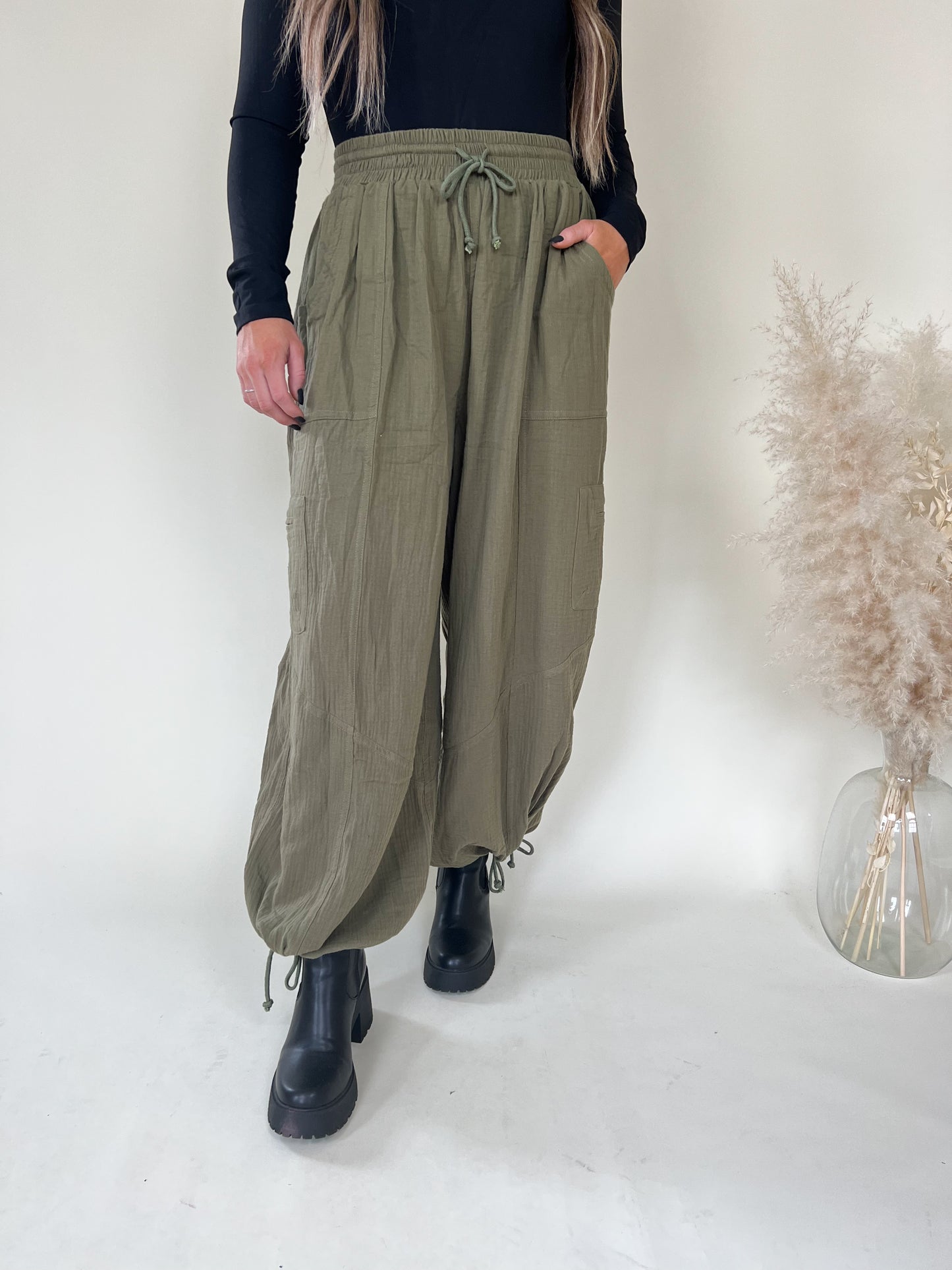 Syracuse Boho Pants | Olive