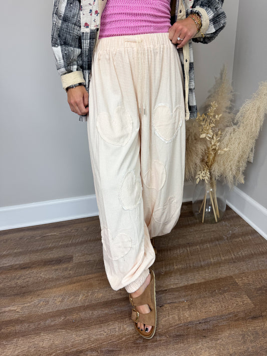 Spinning Wheels Joggers | Cream