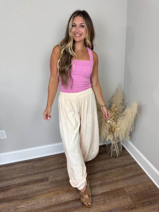 Meadow Daze Seamless Top | Candy Pink