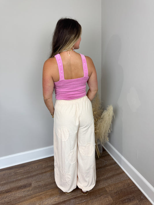 Spinning Wheels Joggers | Cream