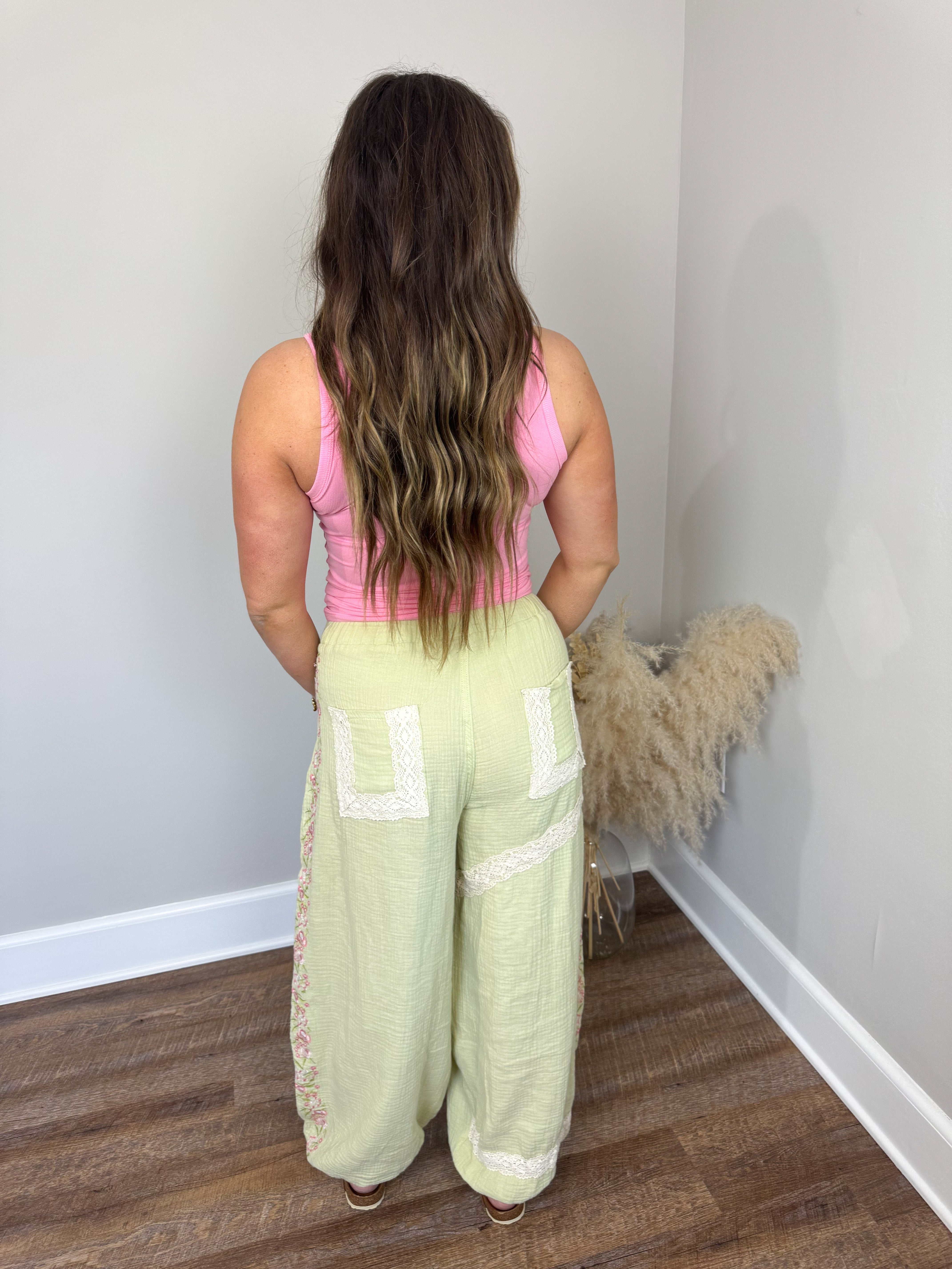 Hoffman Gauze Joggers | Avocado