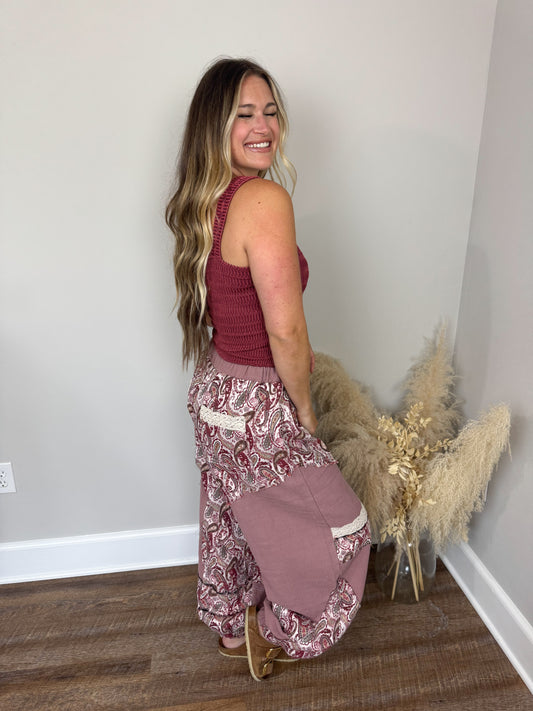 Meadow Daze Seamless Top | Brick