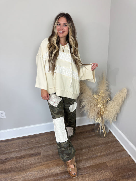 Juni Thermal Hoodie | Cream