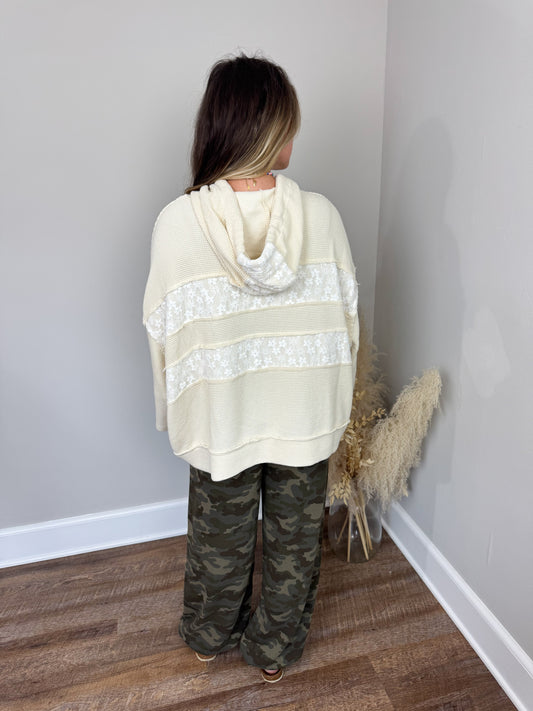 Juni Thermal Hoodie | Cream