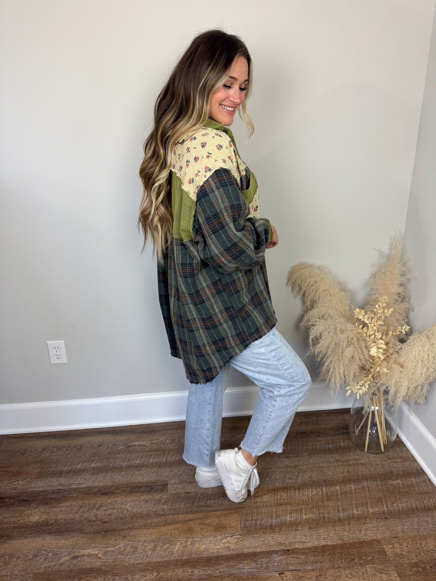 Dominion Plaid Top | Olive