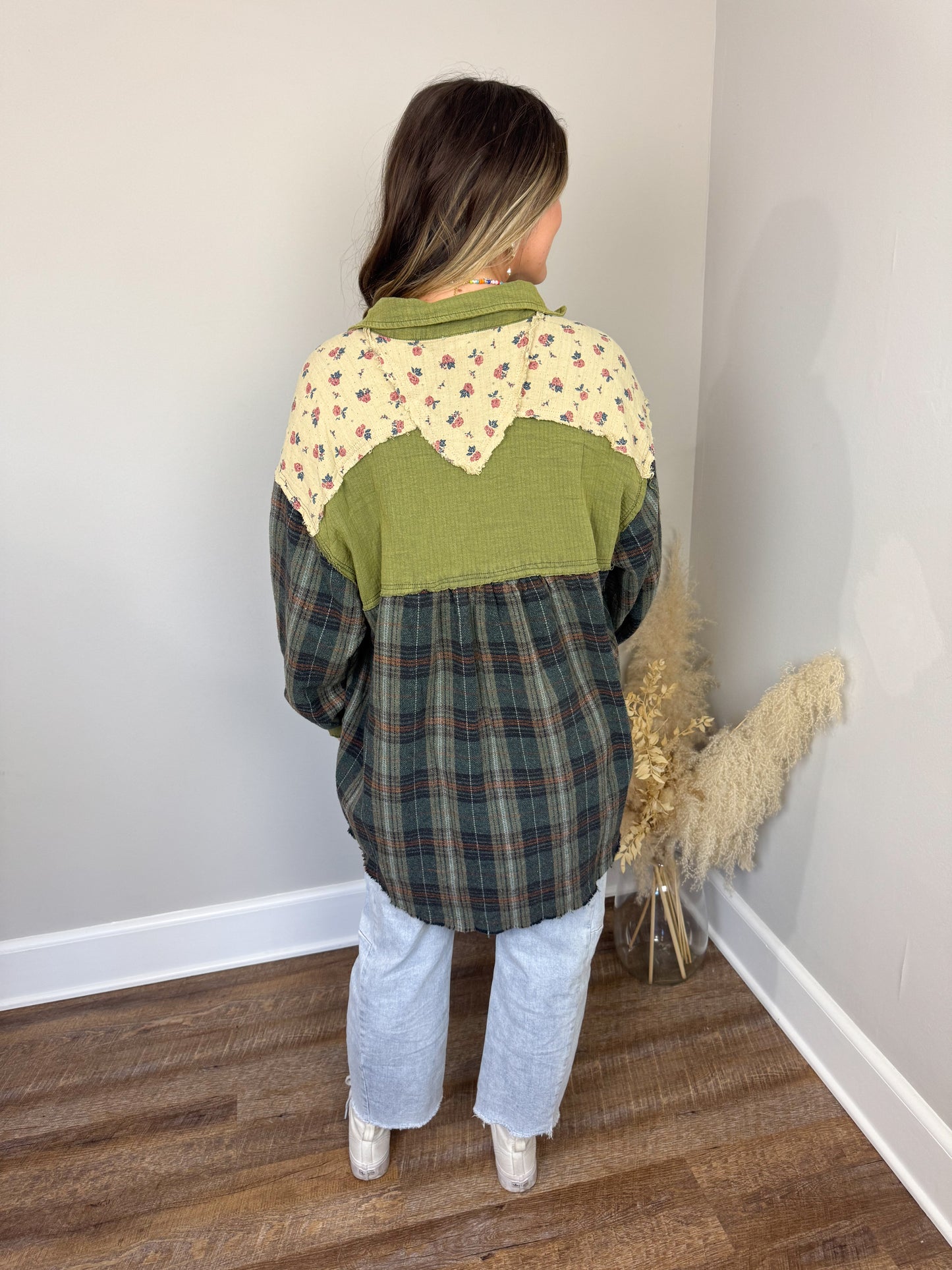 Dominion Plaid Top | Olive