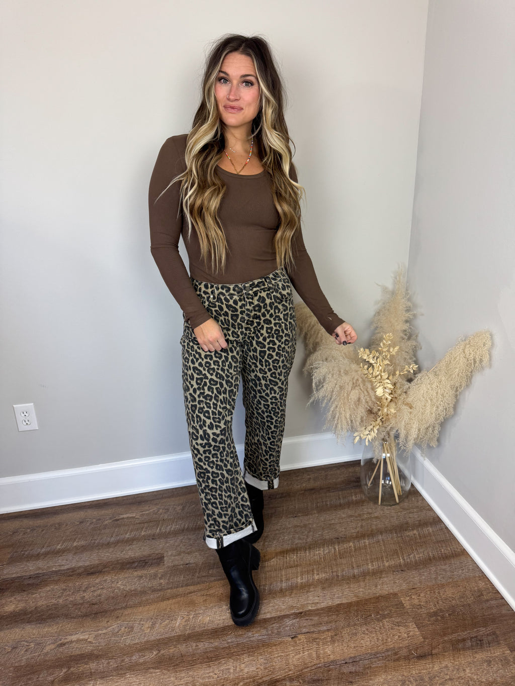 Risen Barrel Pants | Leopard