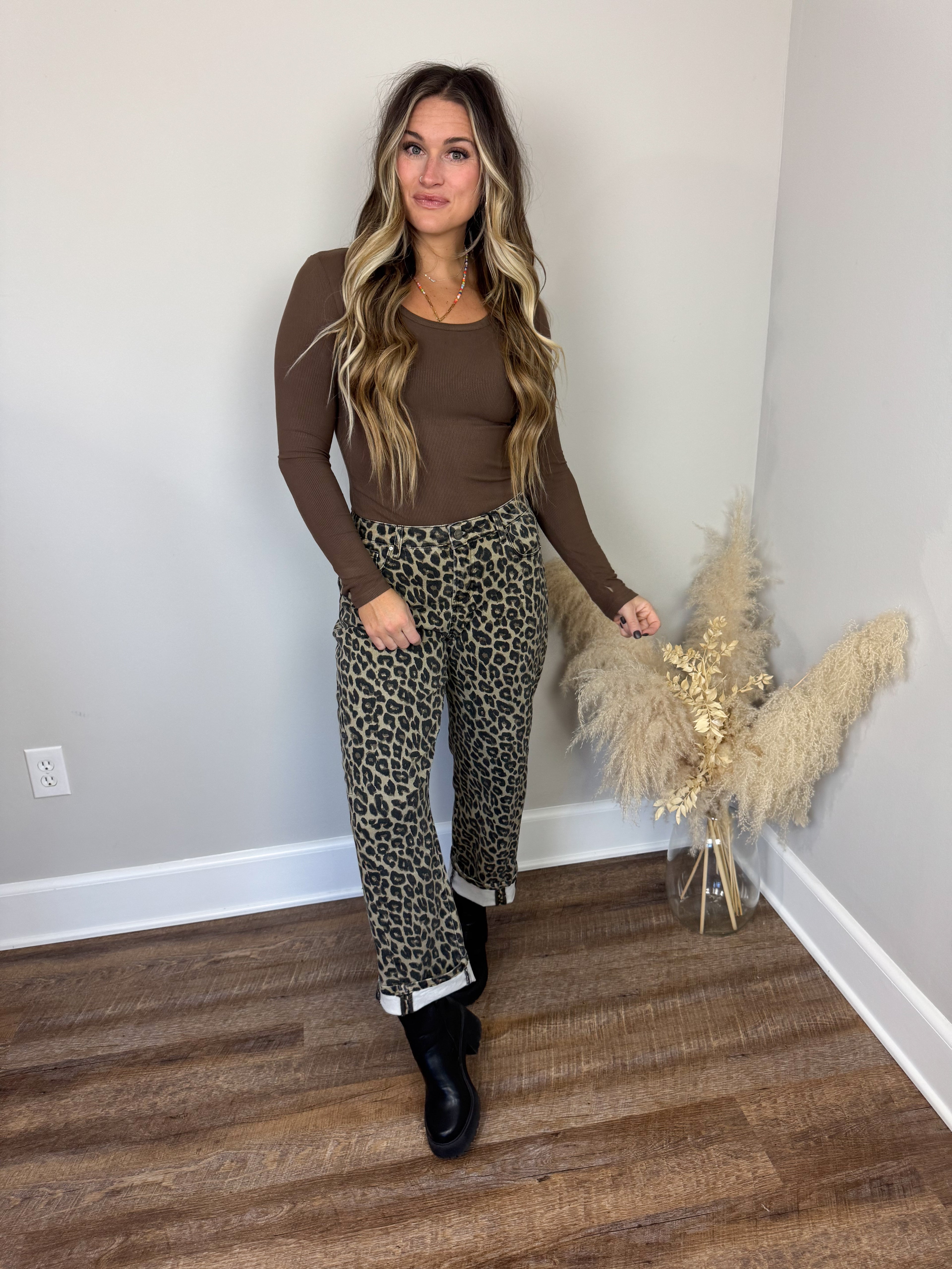 Risen Barrel Pants | Leopard