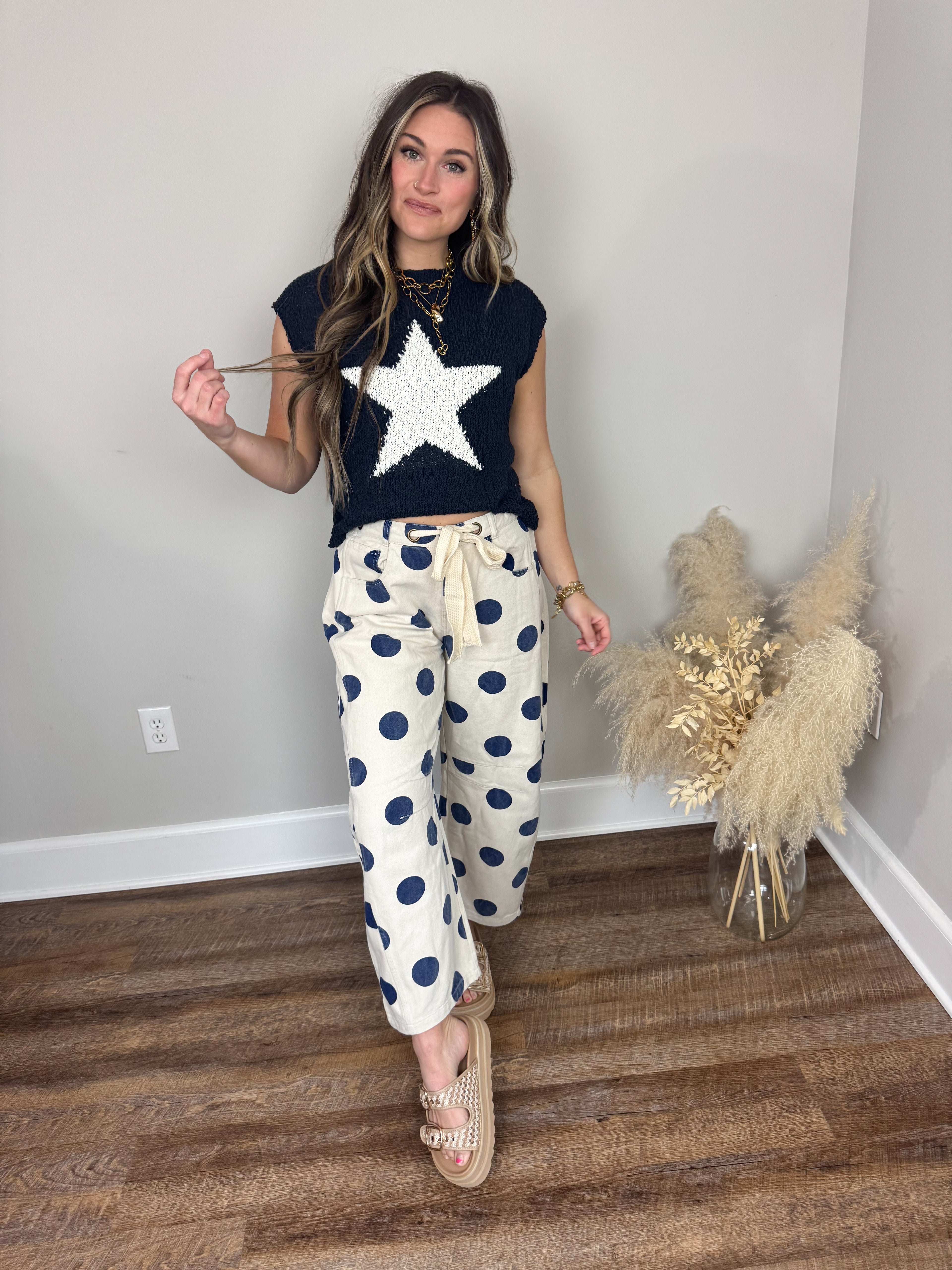Shelton Polka Dot Pants