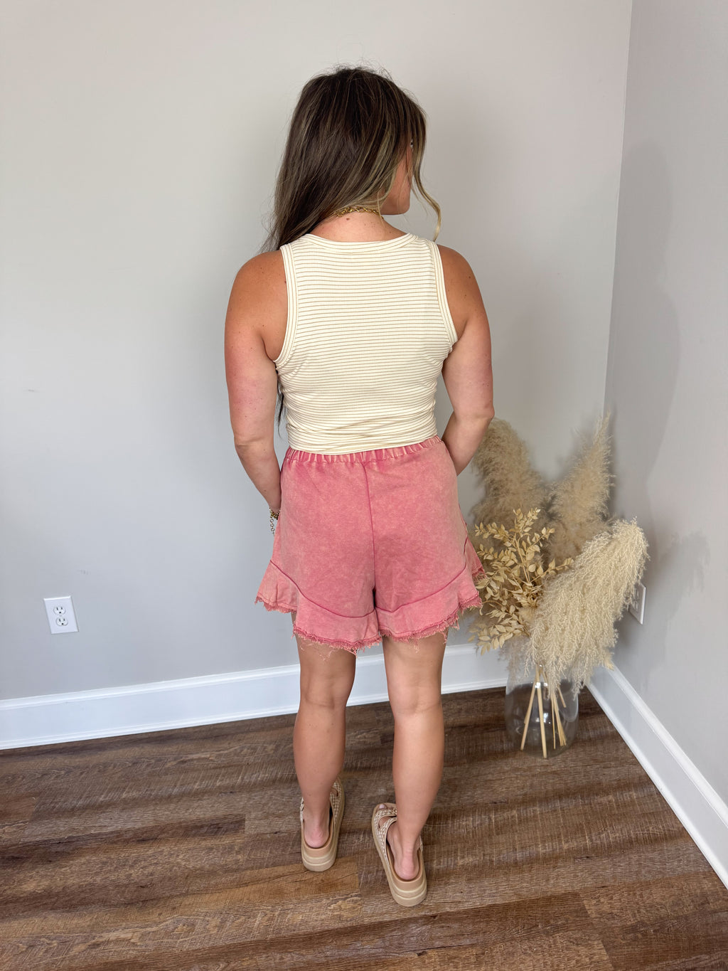 Chester Striped Tank | Cream