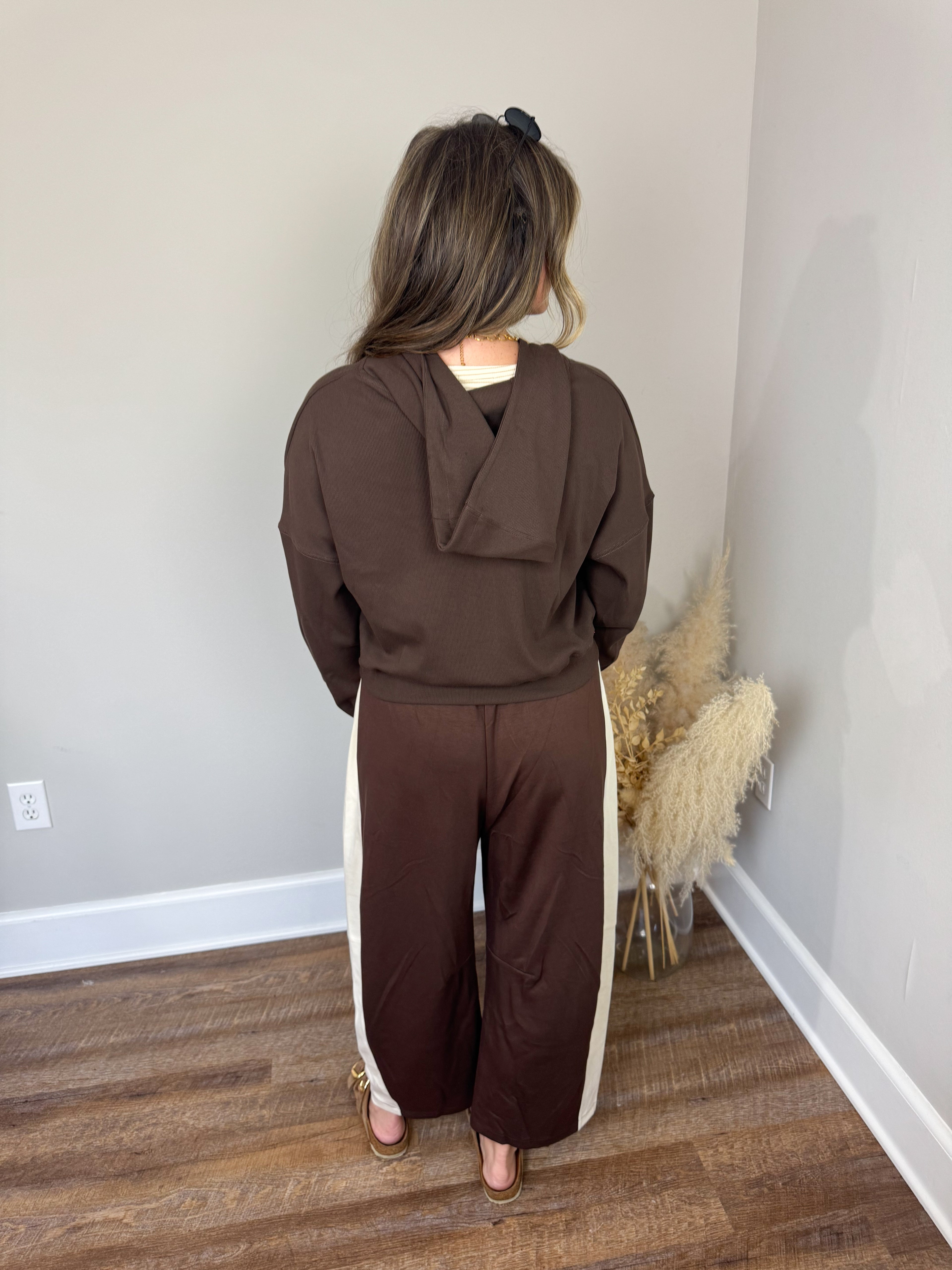 Exton Zip Up Hoodie | Brown