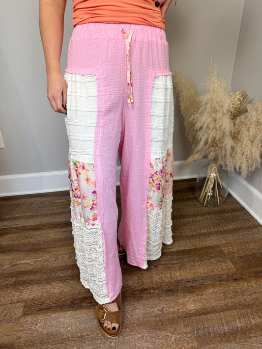 Revival Gauze Pants | Pink