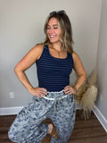 Williams Striped Tank | Navy
