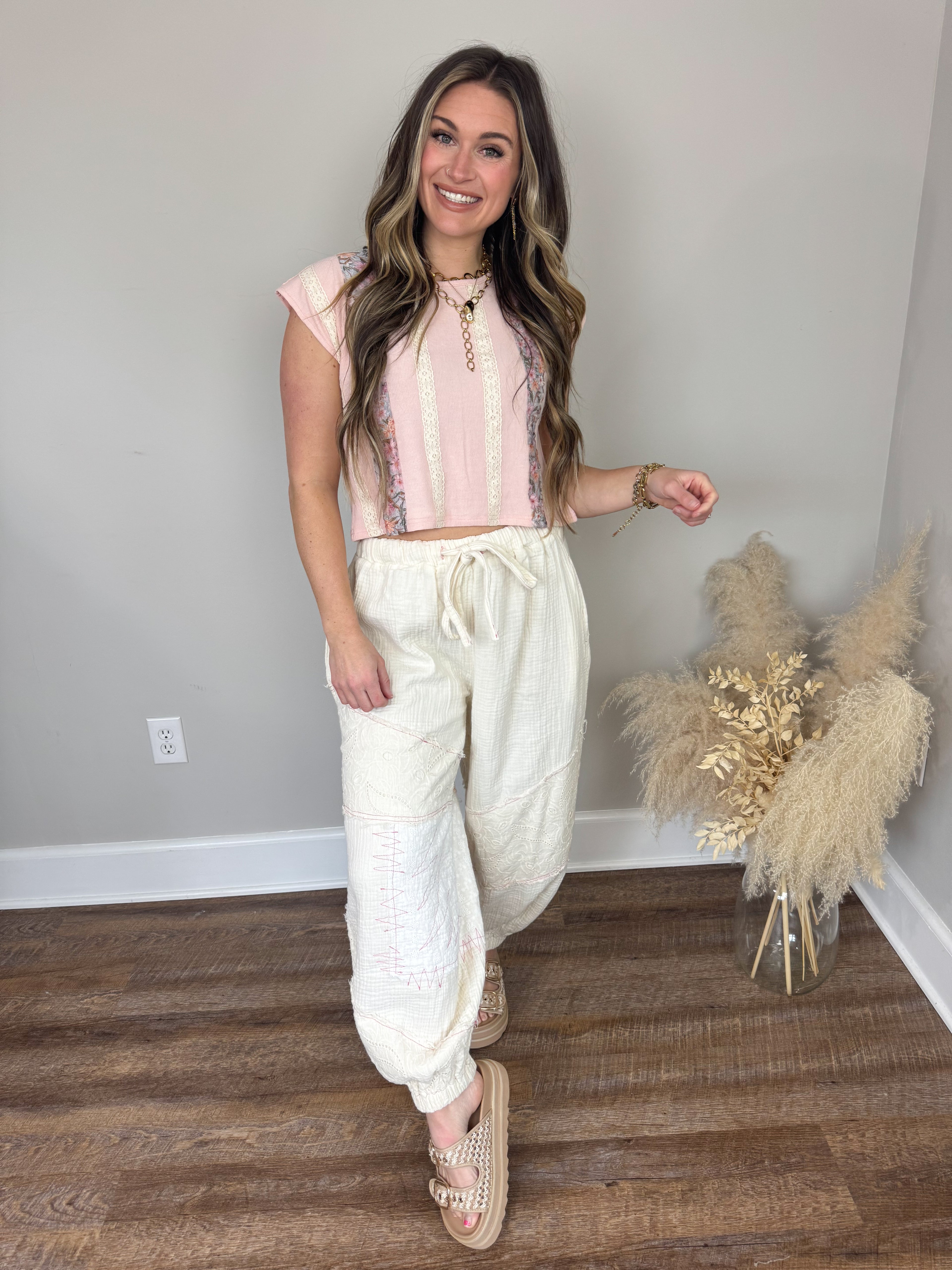 Austin Ribbed Top | Pink