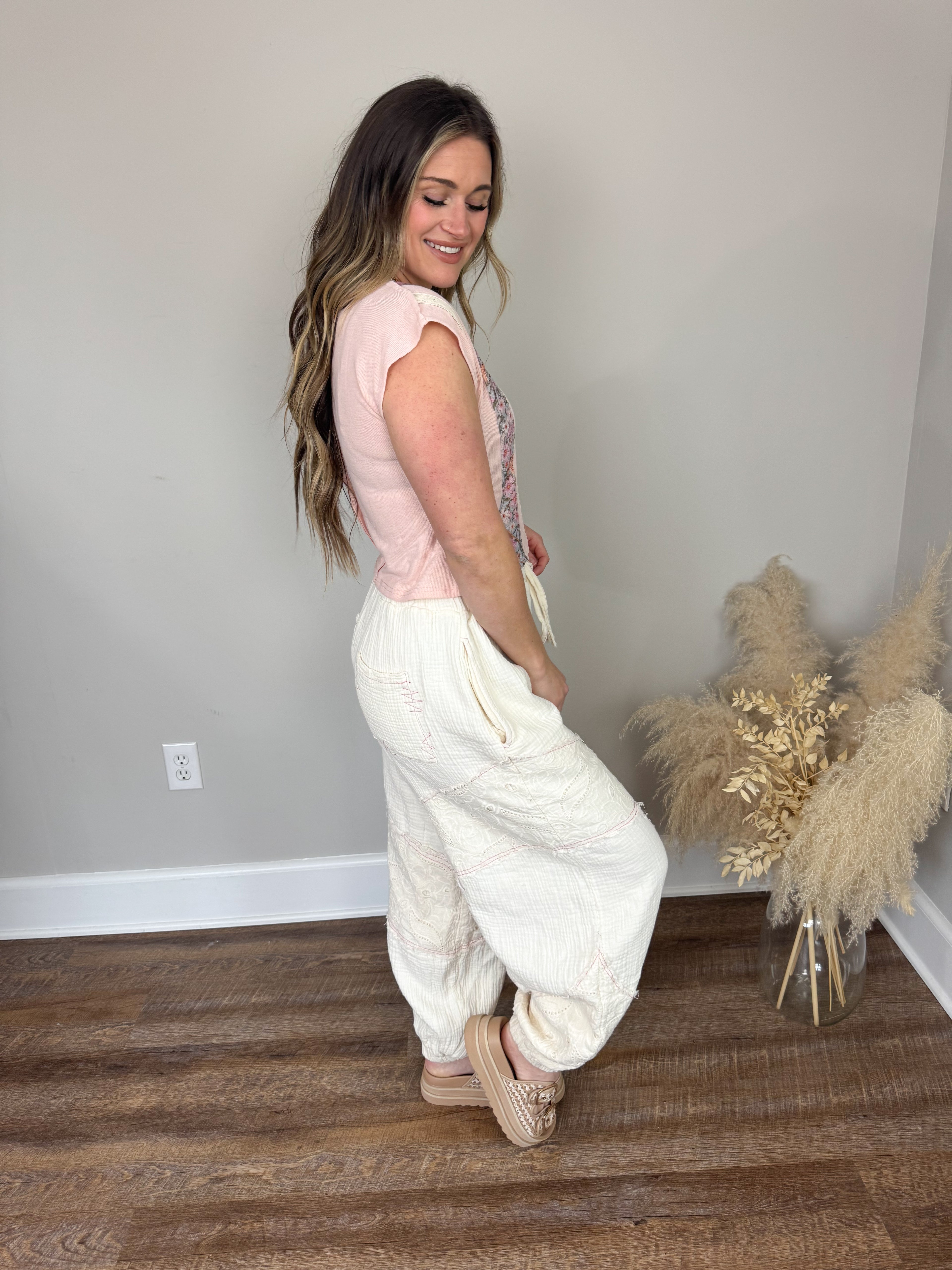 Austin Ribbed Top | Pink