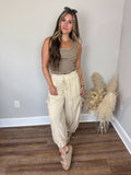 Williams Striped Tank | Brown