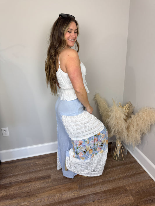 Revival Gauze Pants | Blue
