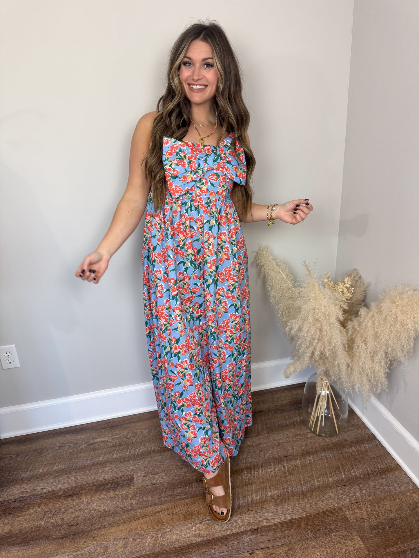 Poppy Bow Jumpsuit