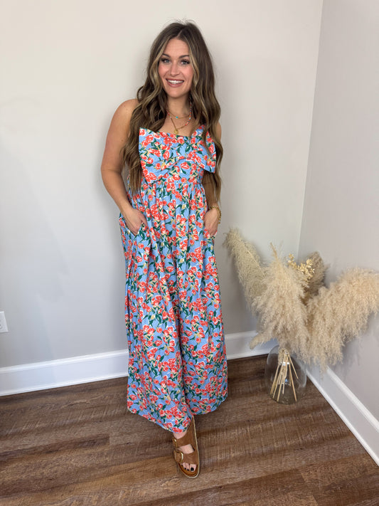 Poppy Bow Jumpsuit