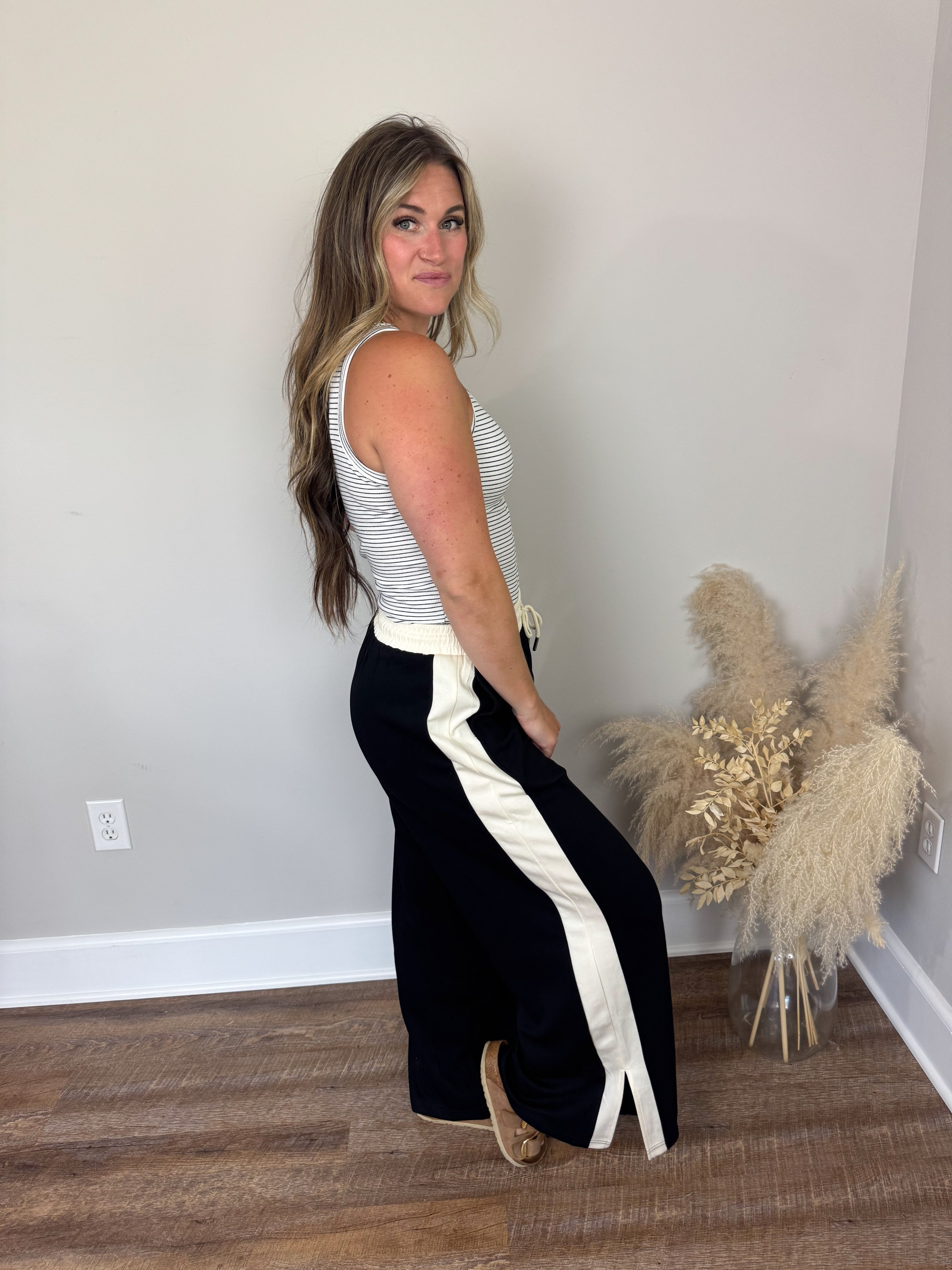 Luxe Lounge Wide Leg Pants | Black
