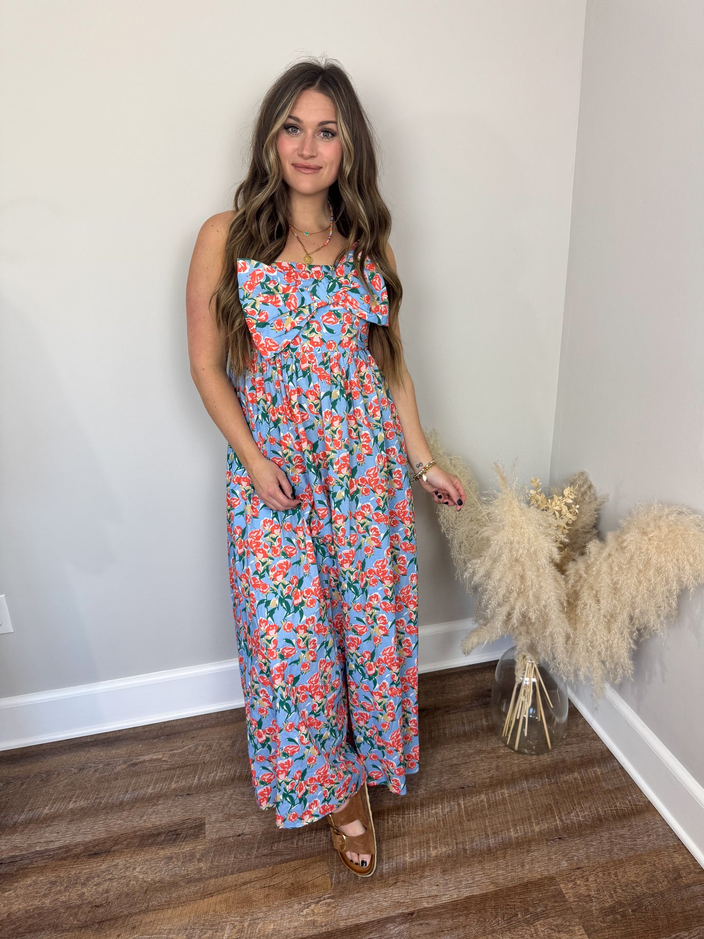 Poppy Bow Jumpsuit