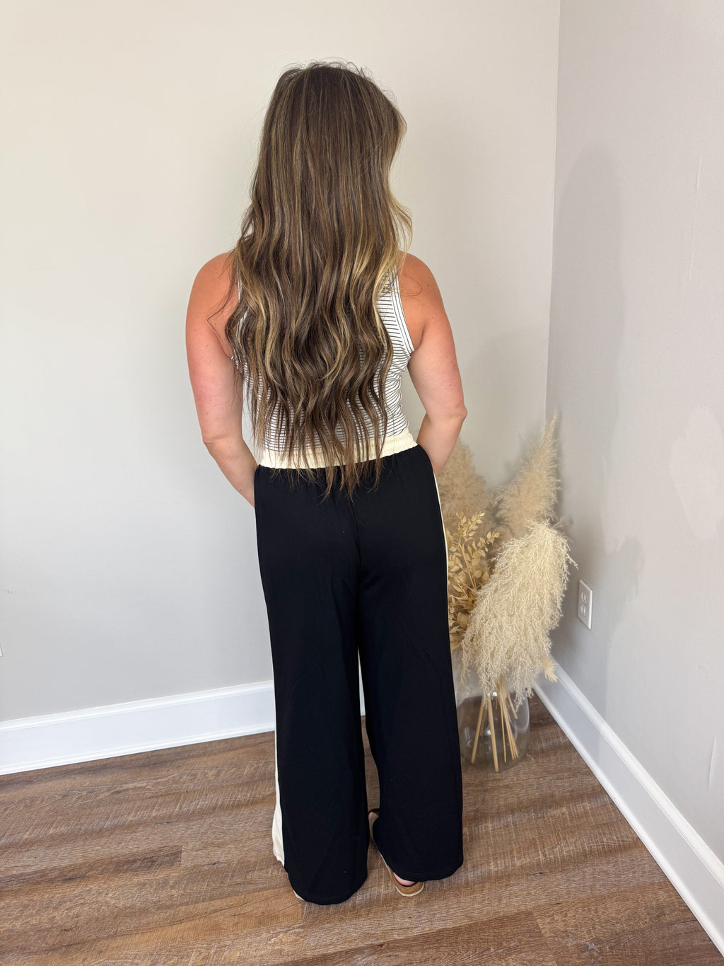 Luxe Lounge Wide Leg Pants | Black