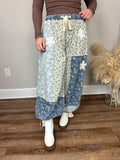 Everything Nice Contrast Pants | Blue Butterfly
