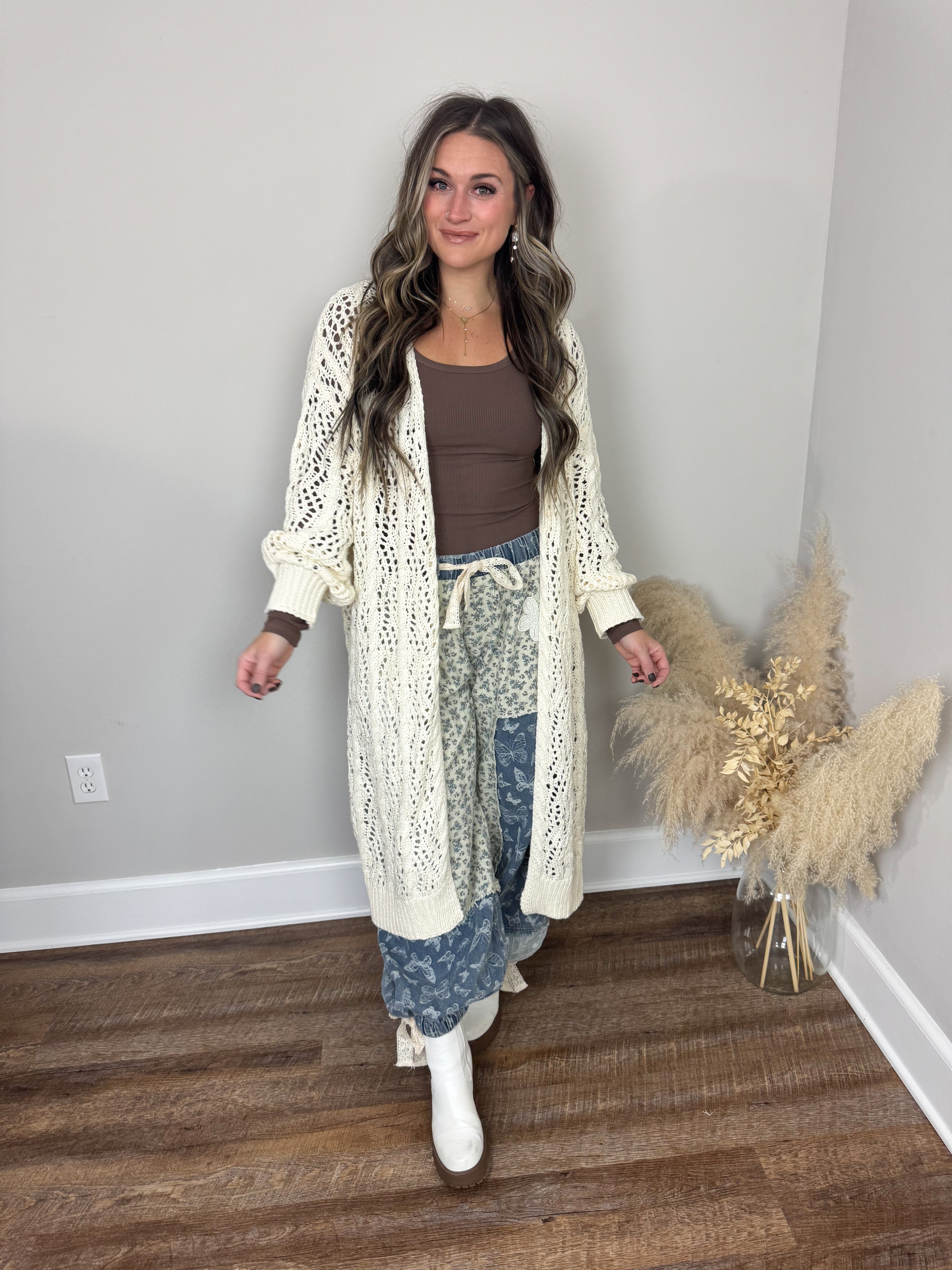 Arnold Crochet Cardigan | Cream