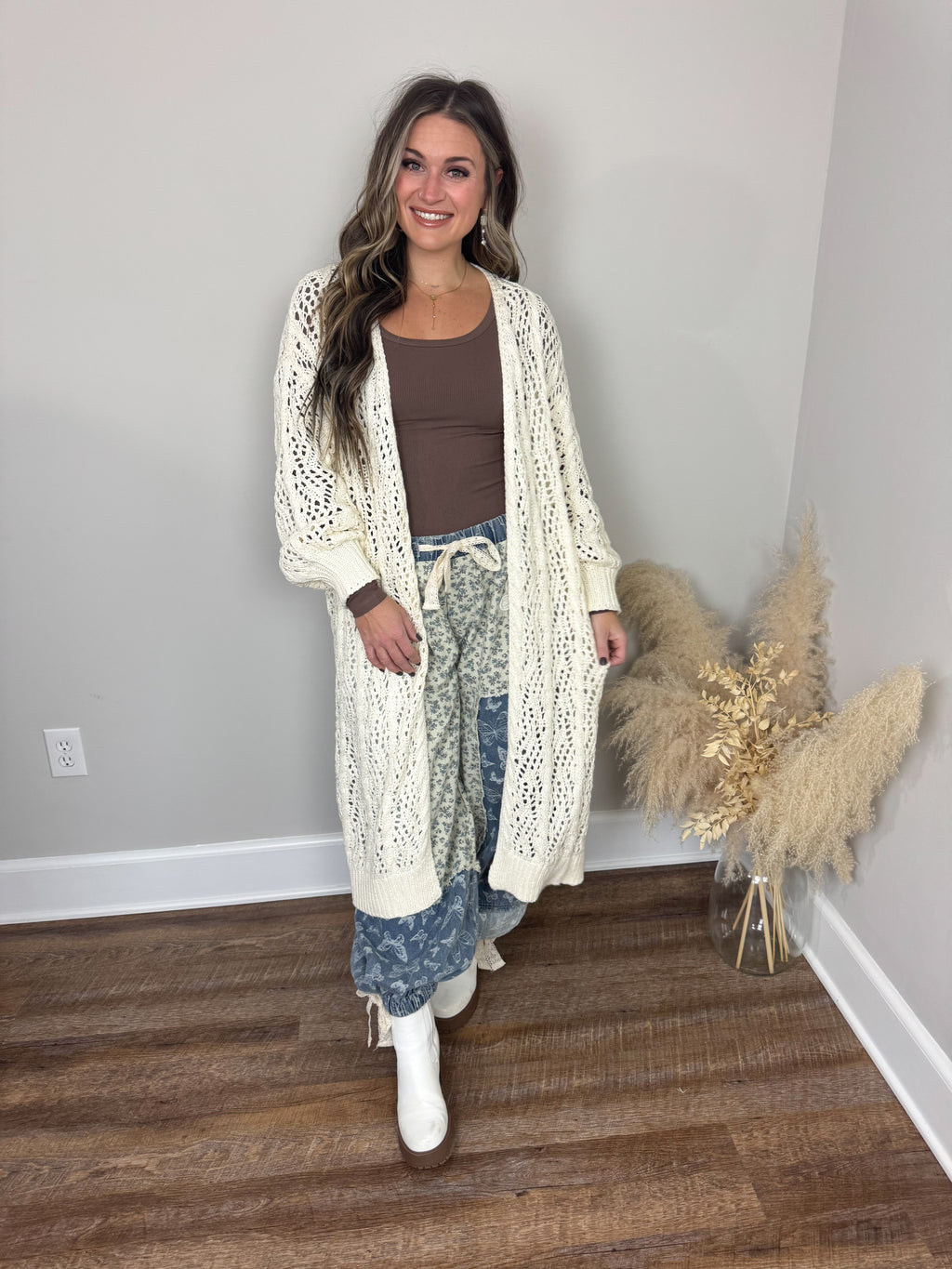 Arnold Crochet Cardigan | Cream