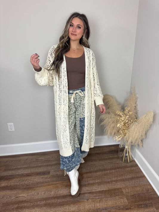 Arnold Crochet Cardigan | Cream