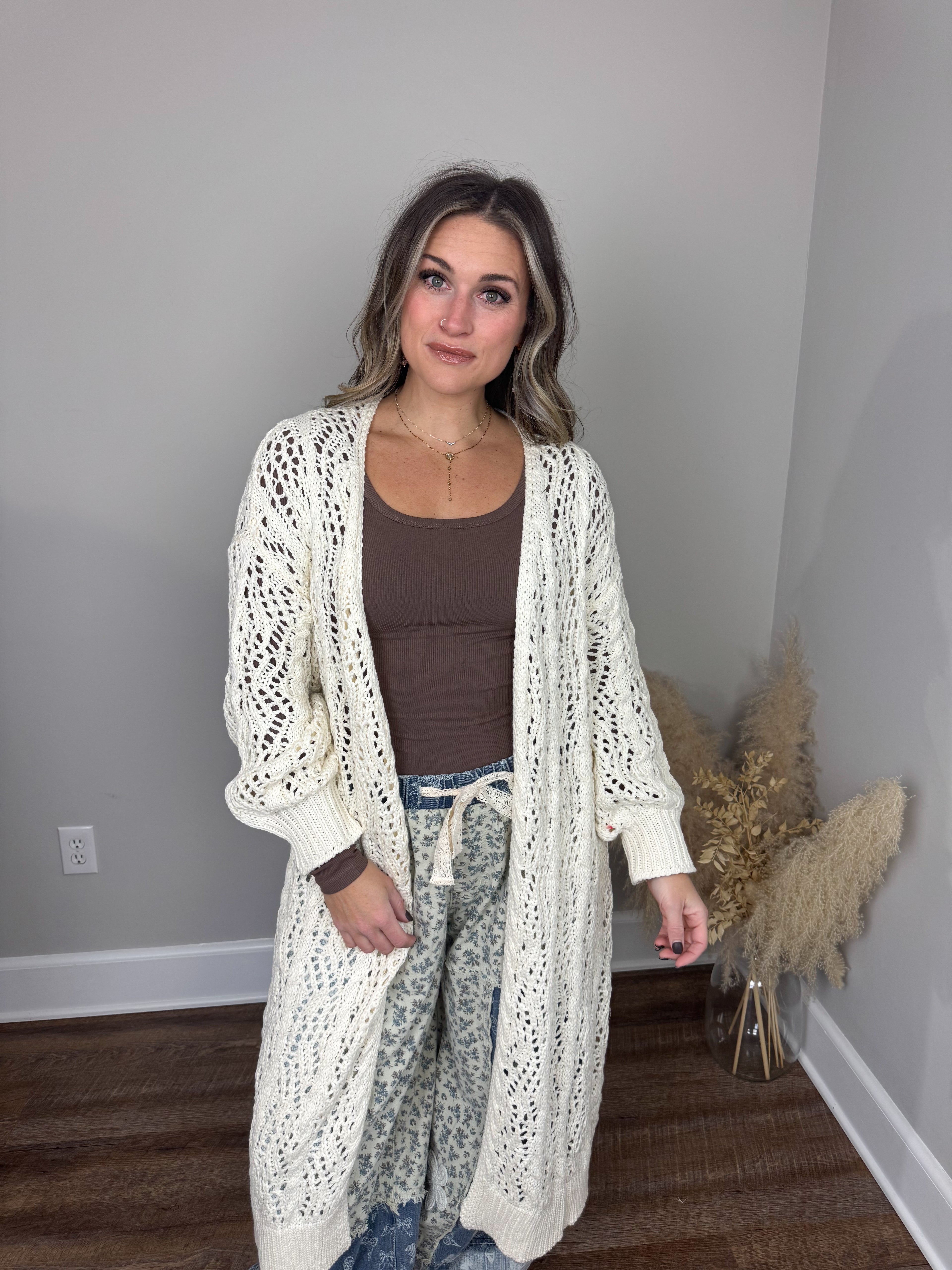 Arnold Crochet Cardigan | Cream