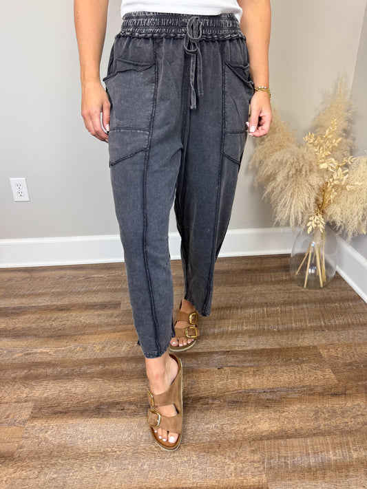 Twenty Five Barrel Pants | Black