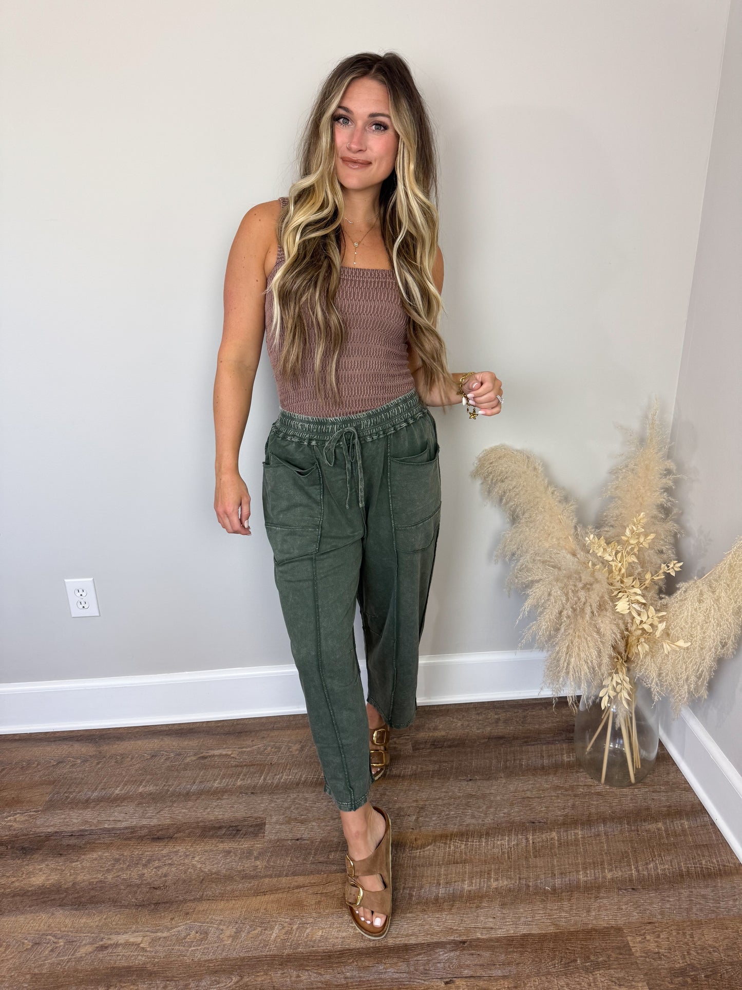 Twenty Five Barrel Pants | Green