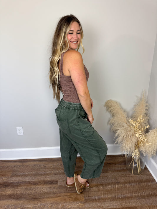 Twenty Five Barrel Pants | Green