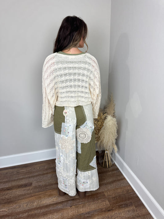 Sierra Patchwork Pants | Olive