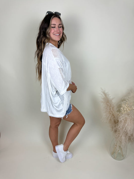 Anytime Oversized Top | Ivory
