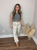 Saige Camo Barrel Jeans