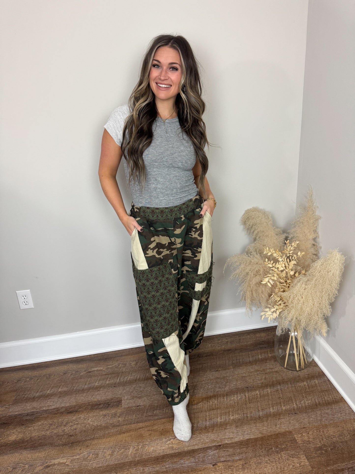 Bowen Patchwork Pants | Camo