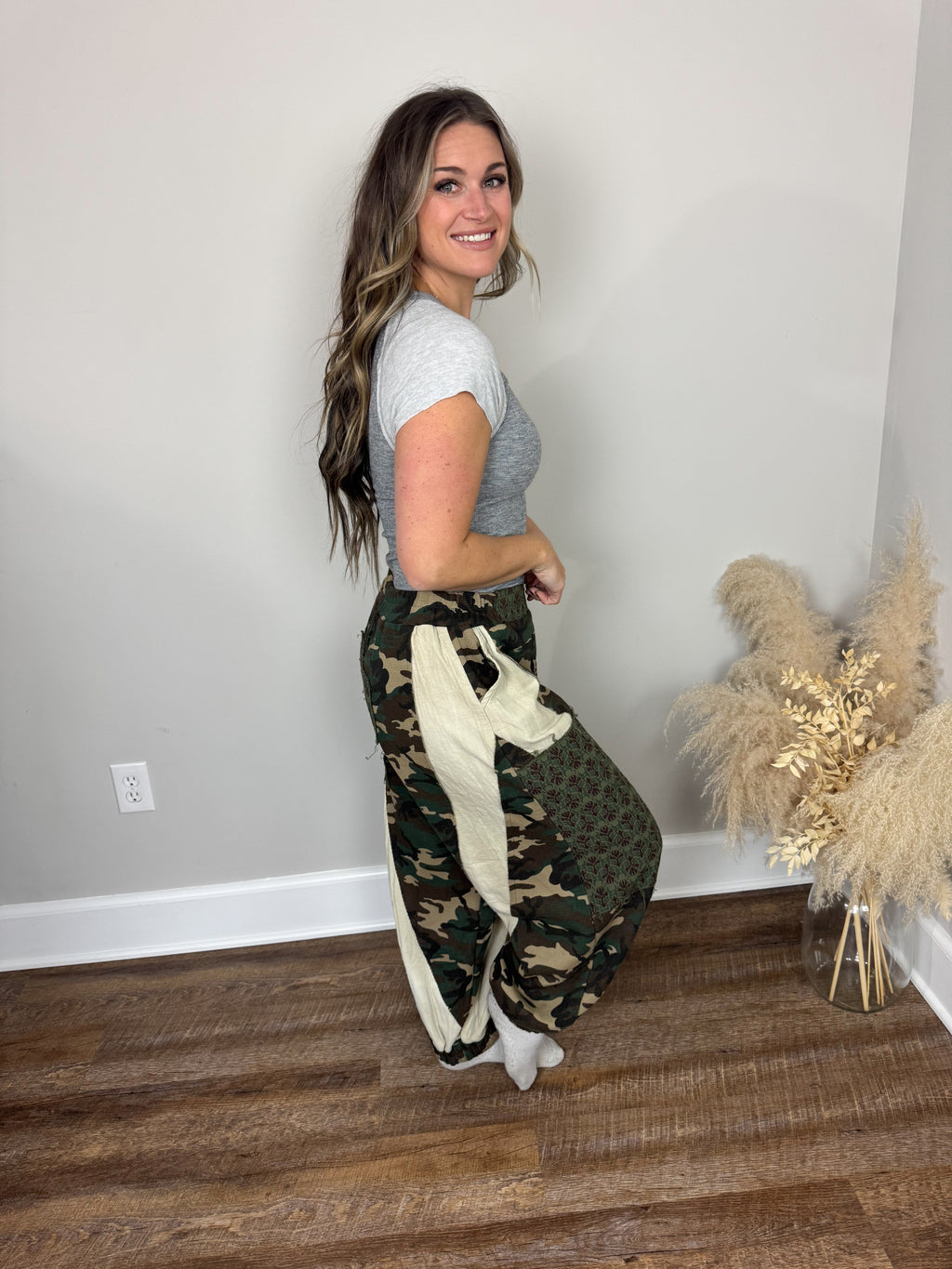Bowen Patchwork Pants | Camo