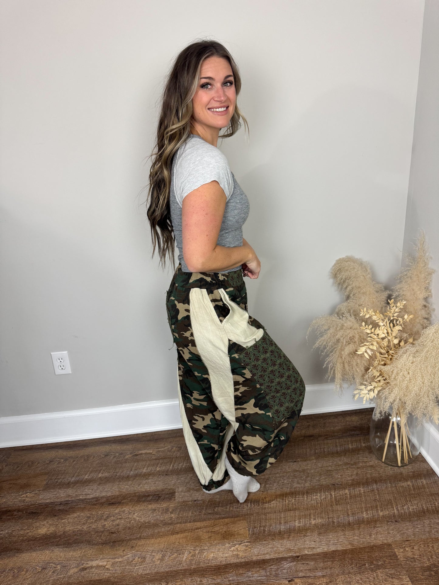 Bowen Patchwork Pants | Camo