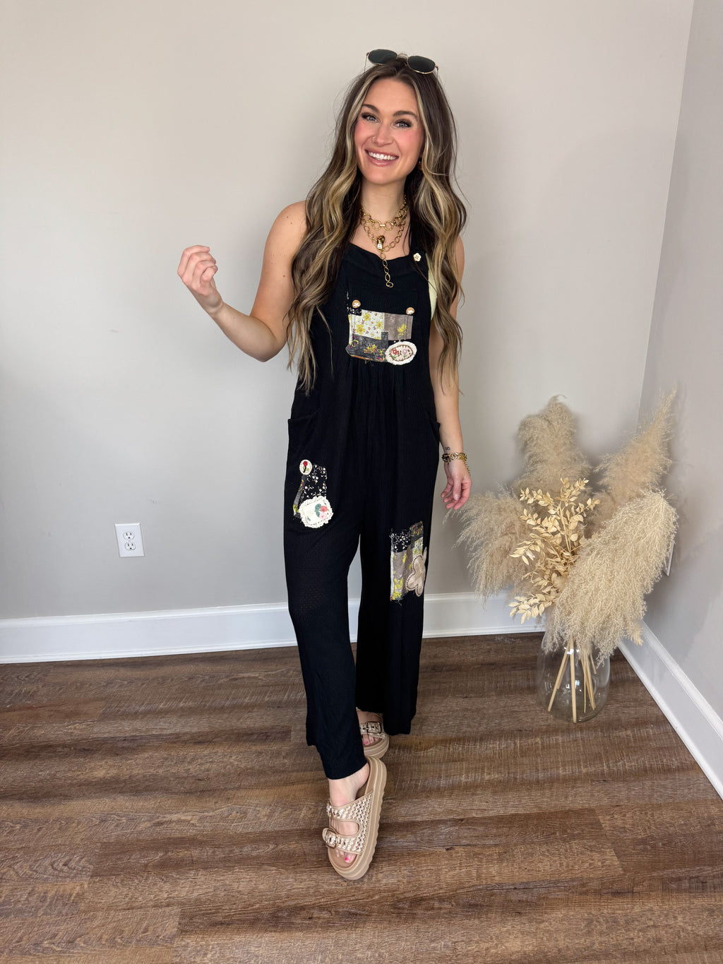 Soft Romance Jumpsuit | Black