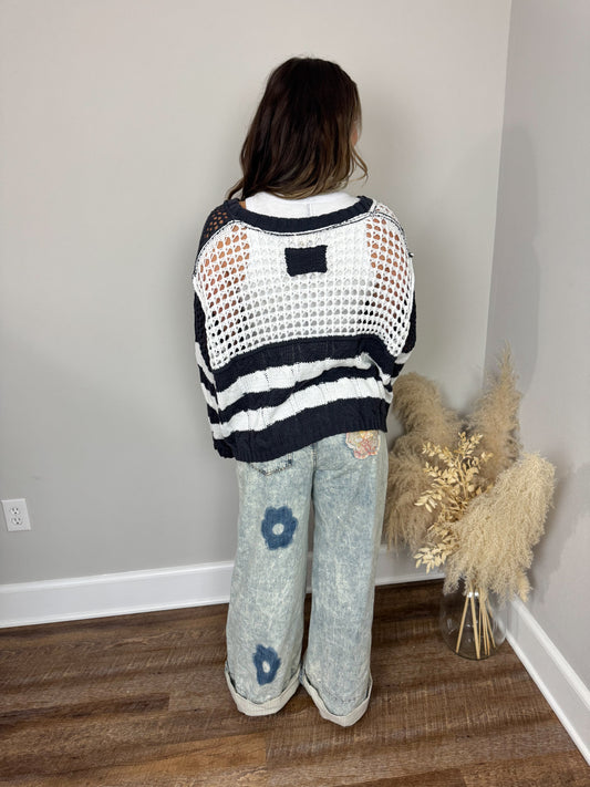 Bypass Knit Sweater | Charcoal