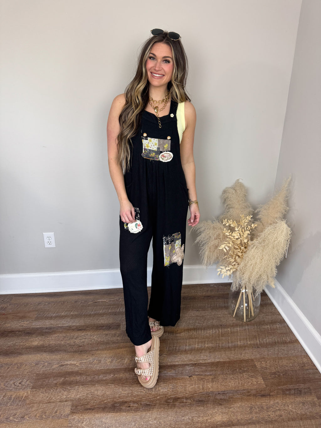 Soft Romance Jumpsuit | Black