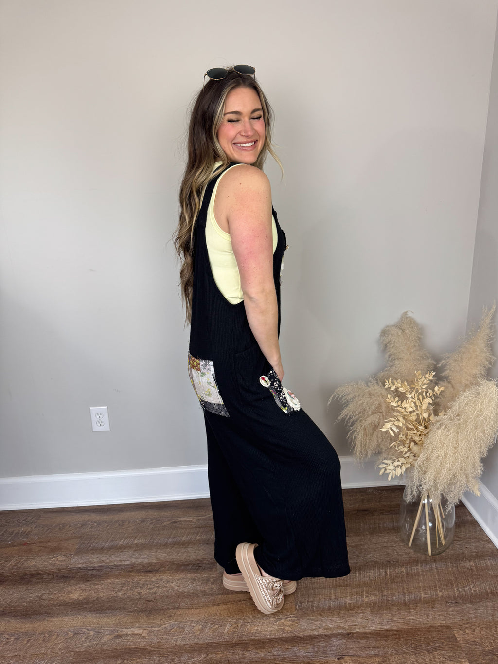 Soft Romance Jumpsuit | Black
