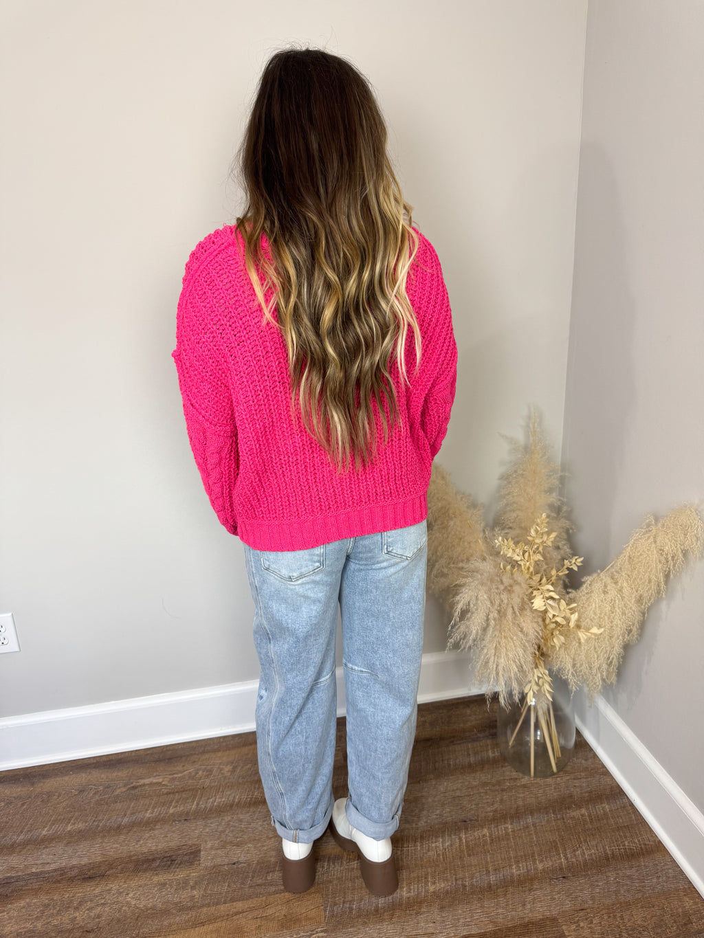 Apple Cider Sweater | Pink FINAL SALE
