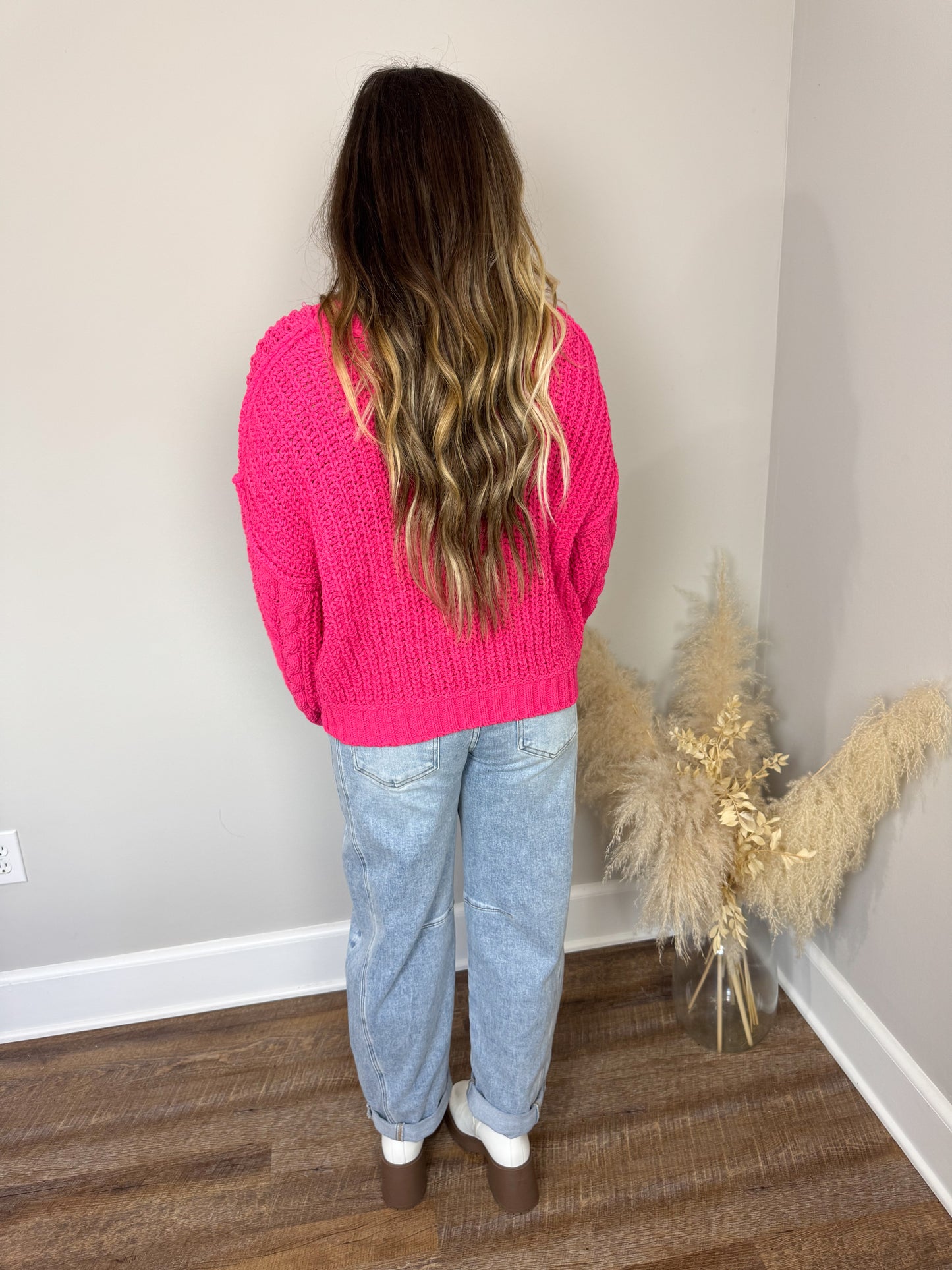 Apple Cider Sweater | Pink