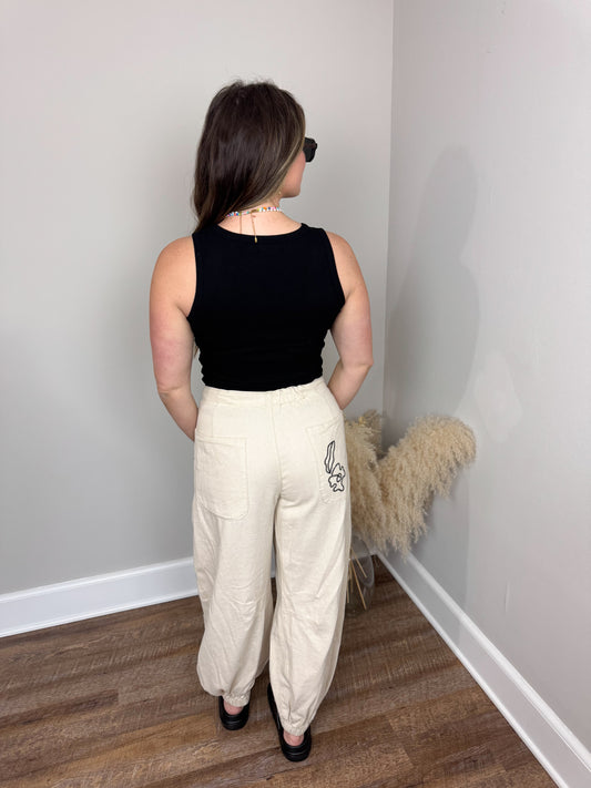 Clark Scoop Tank Top | Black