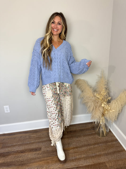 Apple Cider Sweater | Blue