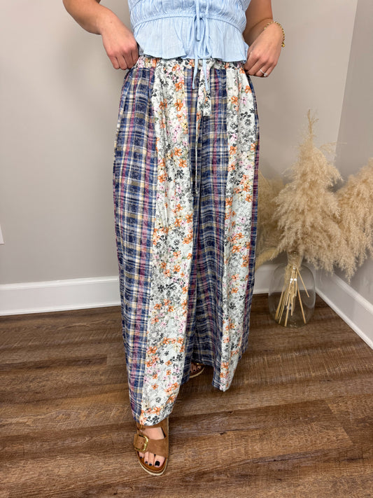 Gallagher Contrast Pants | Navy